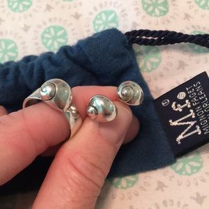 Mignon Faget Garden Snail ring and earrings